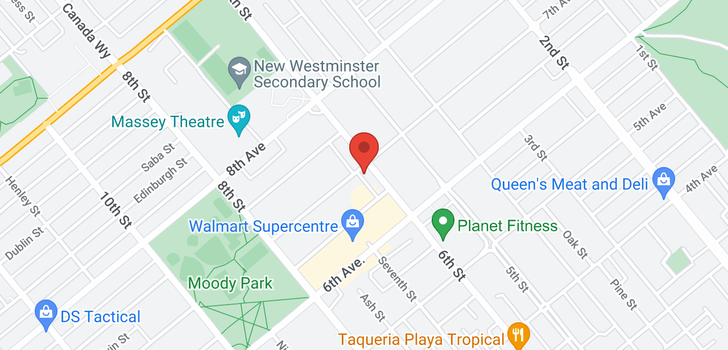 map of 606 710 SEVENTH AVENUE
